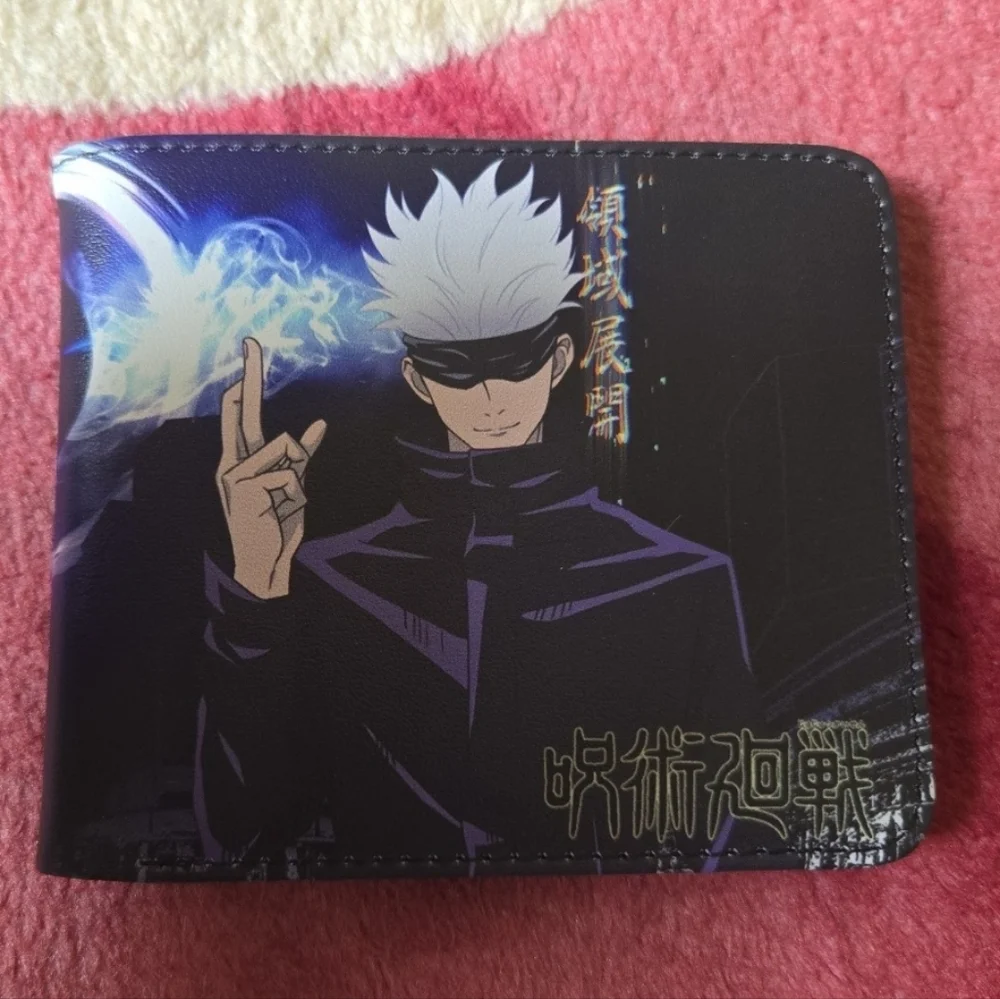 New jujutsu kaisen anime manga leather wallet